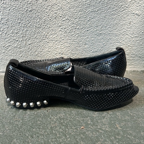 Jeffery Campbell Barnett Studded Pointed Toe Loafers Size 8.5 Business Casual - Picture 5 of 9